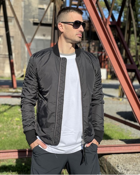 Bunda pánská Thom/Krom BOMBER černá 